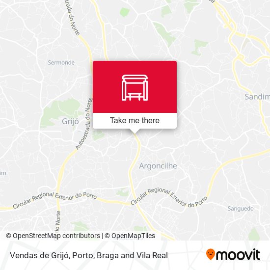Vendas de Grijó mapa
