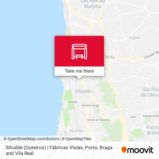 Silvalde (Outeiros) | Fábricas Violas mapa