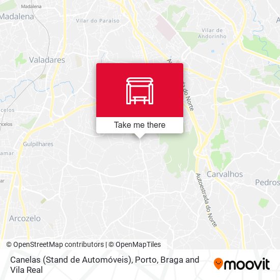 Canelas (Stand de Automóveis) mapa