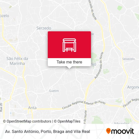 Av. Santo António mapa