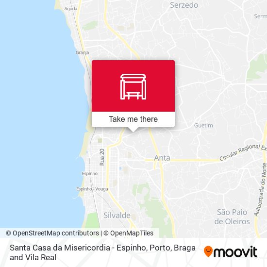 Santa Casa da Misericordia - Espinho mapa