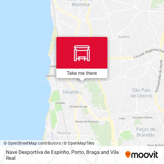 Nave Desportiva de Espinho map
