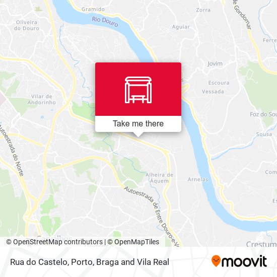 Rua do Castelo mapa