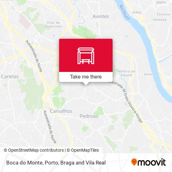 Boca do Monte map