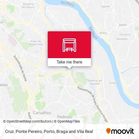 Cruz. Ponte Pereiro mapa
