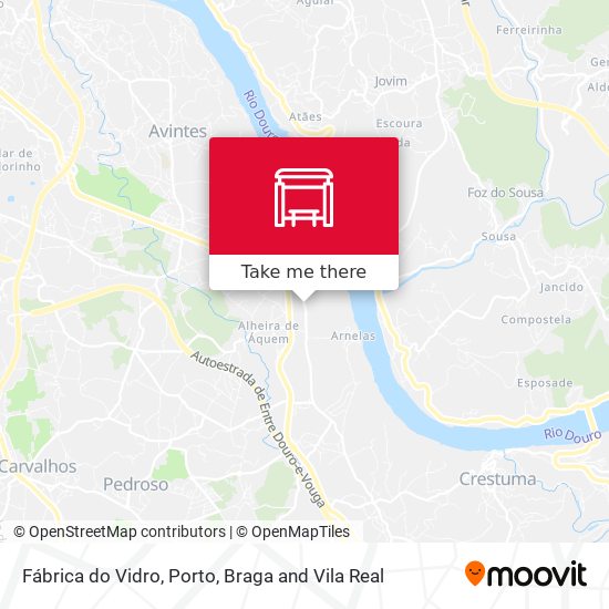 Fábrica do Vidro mapa