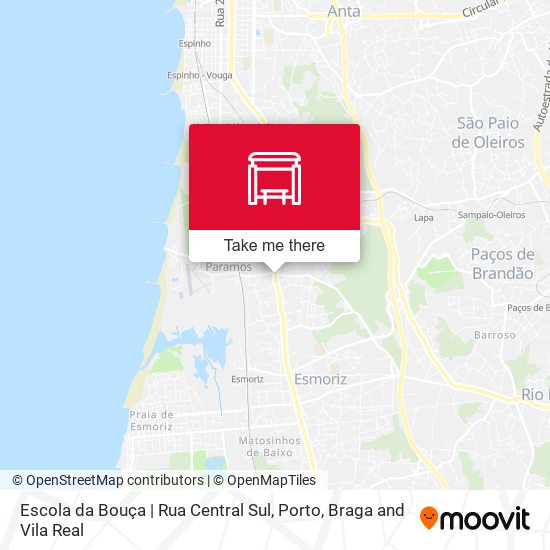 Escola da Bouça | Rua Central Sul mapa