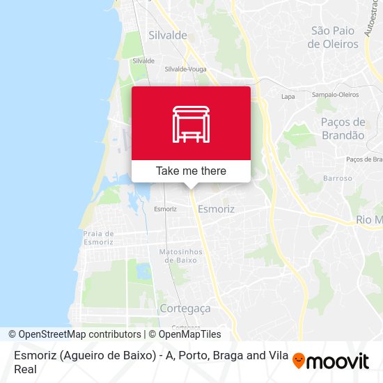 Esmoriz (Agueiro de Baixo) - A mapa