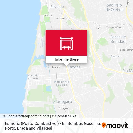 Esmoriz (Posto Combustível) - B | Bombas Gasolina mapa