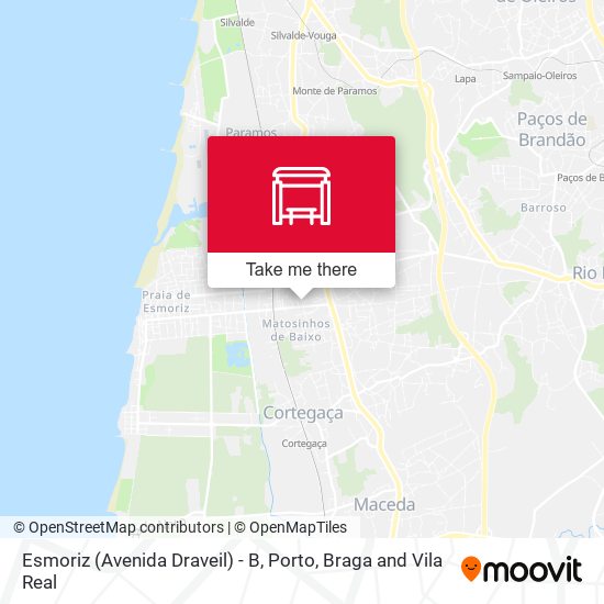 Esmoriz (Avenida Draveil) - B map