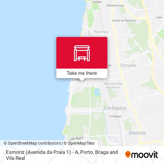 Esmoriz (Avenida da Praia 1) - A mapa