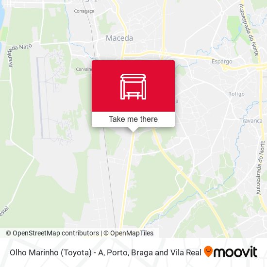 Olho Marinho (Toyota) - A map