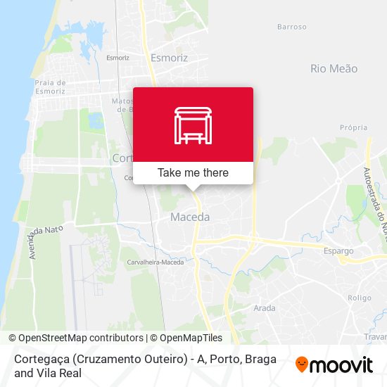 Cortegaça (Cruzamento Outeiro) - A map