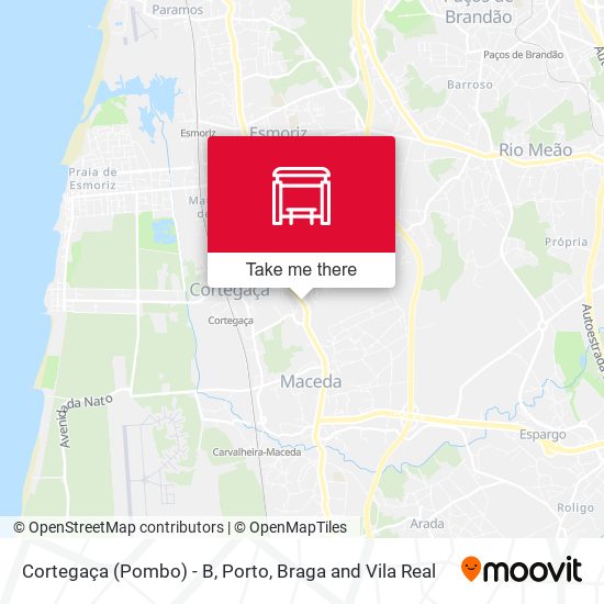 Cortegaça (Pombo) - B mapa