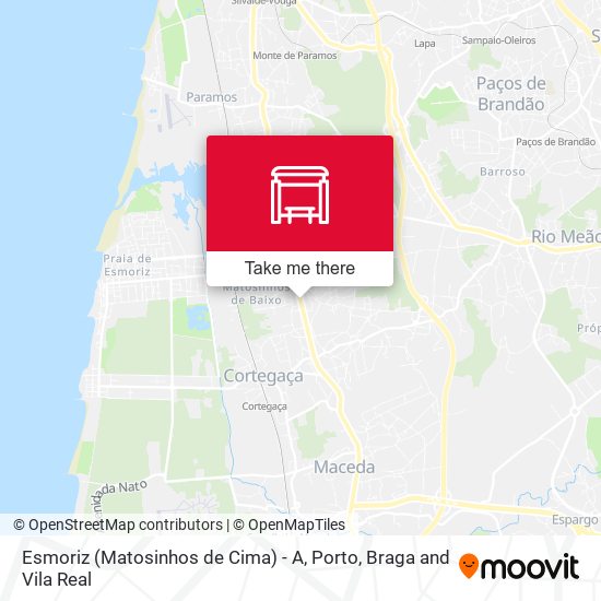 Esmoriz (Matosinhos de Cima) - A mapa