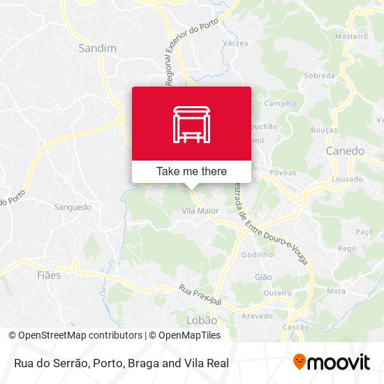 Rua do Serrão mapa