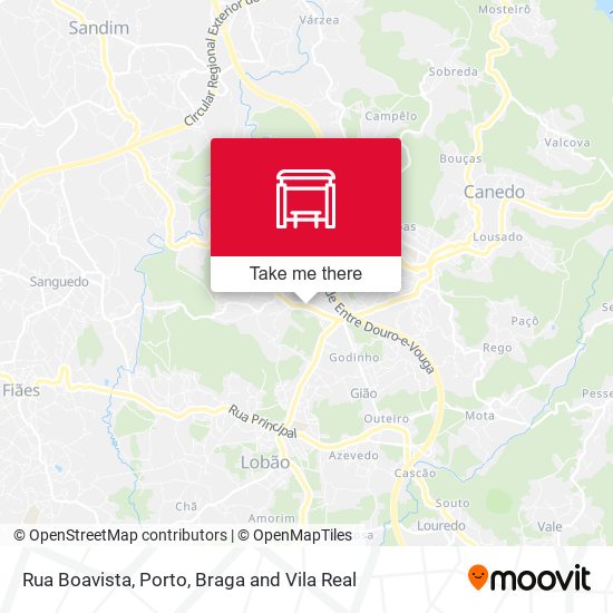 Rua Boavista mapa