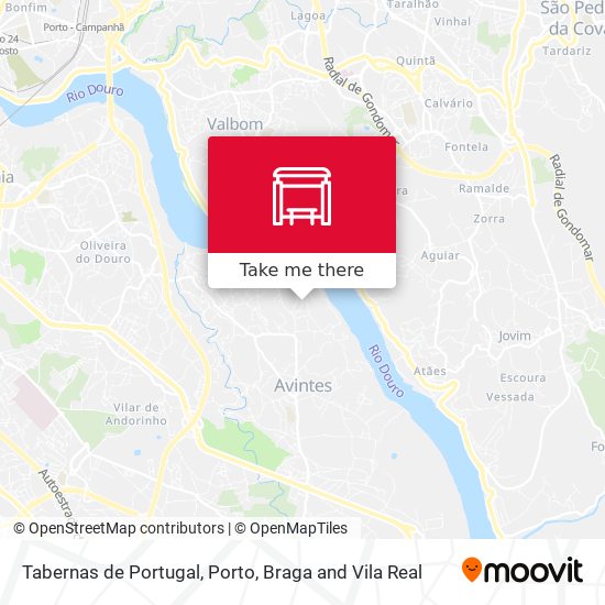 Tabernas de Portugal map