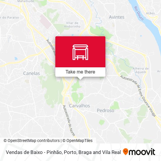 Vendas de Baixo - Pinhão map