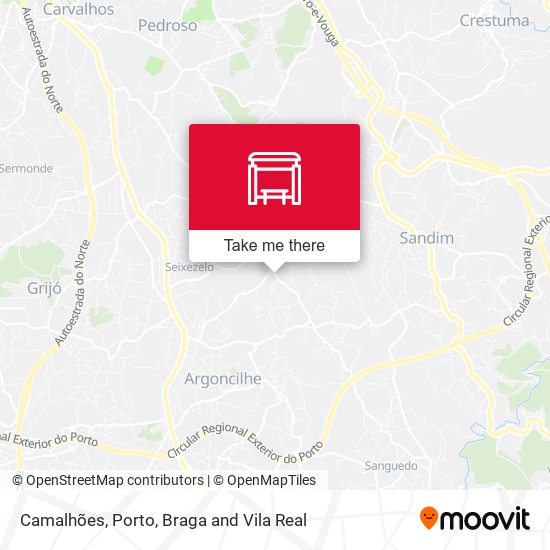 Camalhões mapa