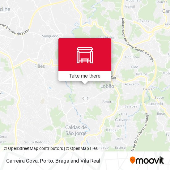 Carreira Cova mapa