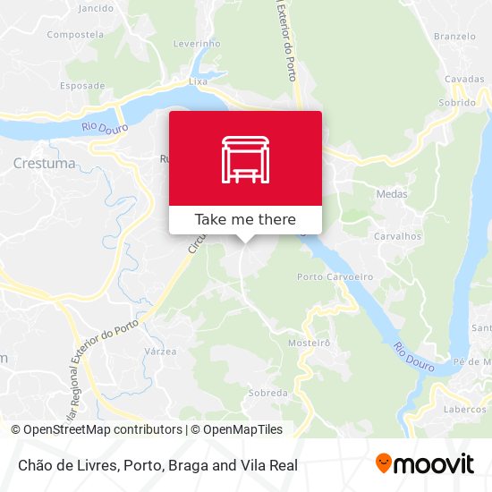 Chão de Livres mapa