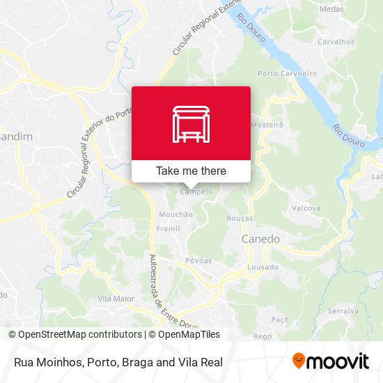 Rua Moinhos map