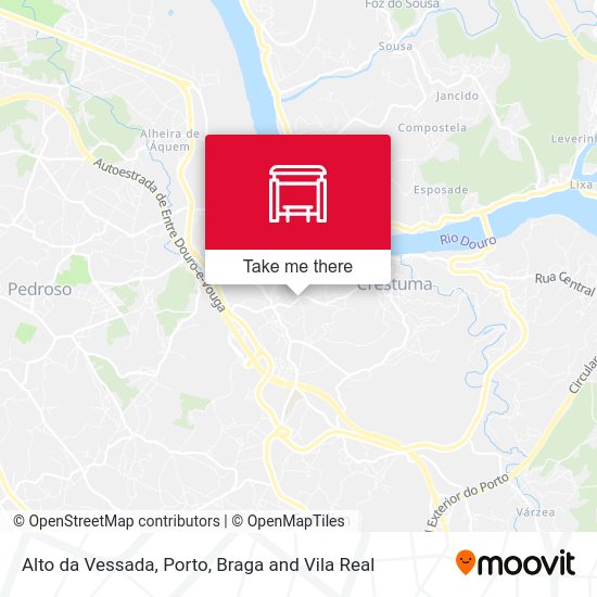 Alto da Vessada mapa