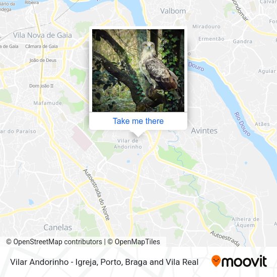 Vilar Andorinho - Igreja map