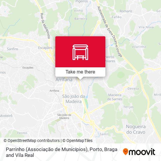 Parrinho (Associação de Municípios) map