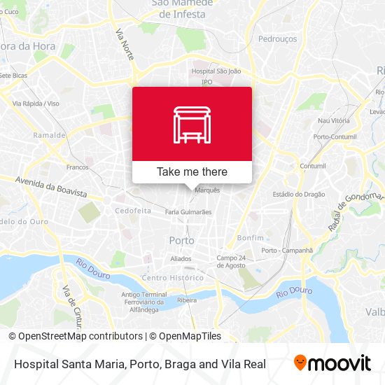 Hospital Santa Maria map