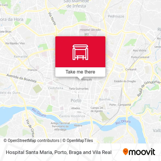 Hospital Santa Maria map