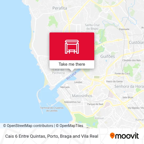 Cais 6 Entre Quintas map