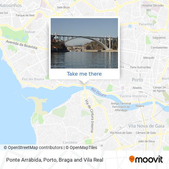 Ponte Arrábida map