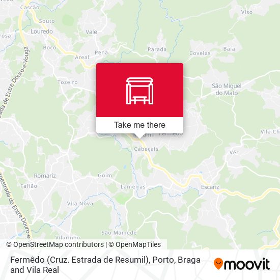 Fermêdo (Cruz. Estrada de Resumil) map