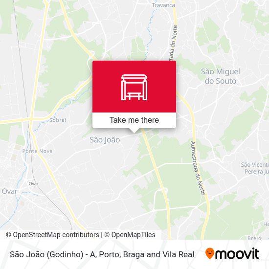 São João (Godinho) - A map