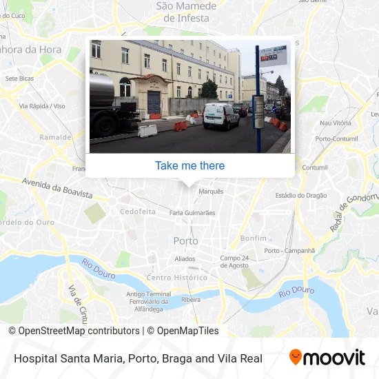 Hospital Santa Maria map