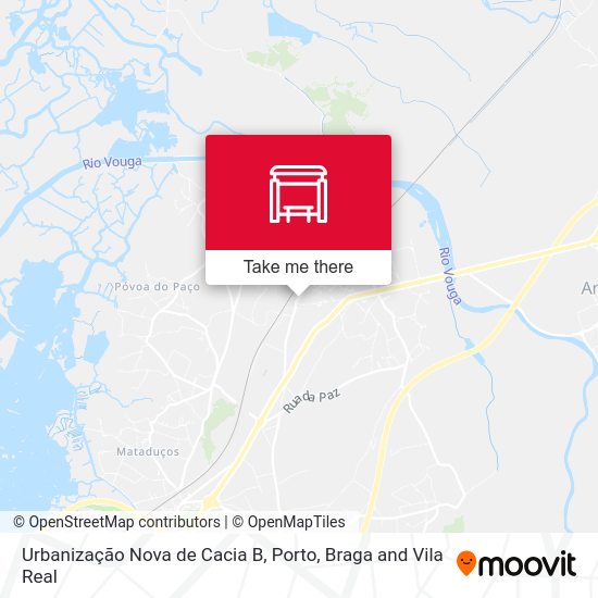 Urbanização Nova de Cacia B map