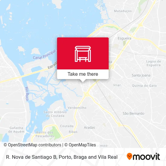 R. Nova de Santiago B map