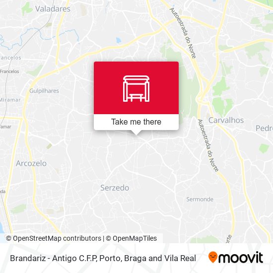 Brandariz - Antigo C.F.P mapa