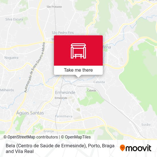 Bela (Centro de Saúde de Ermesinde) mapa