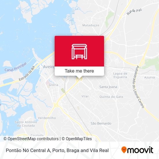 Pontão Nó Central A map