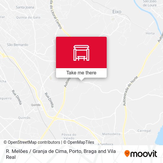 R. Melões / Granja de Cima mapa