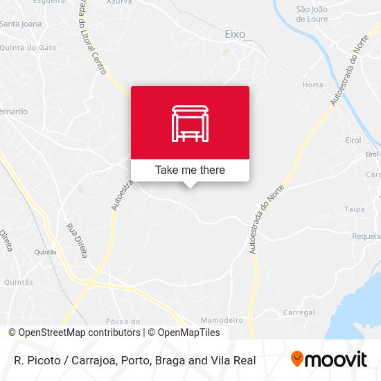 R. Picoto / Carrajoa mapa