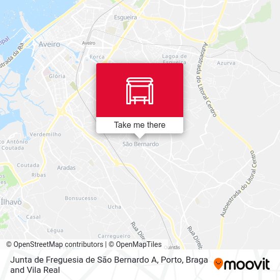 Junta de Freguesia de São Bernardo A map