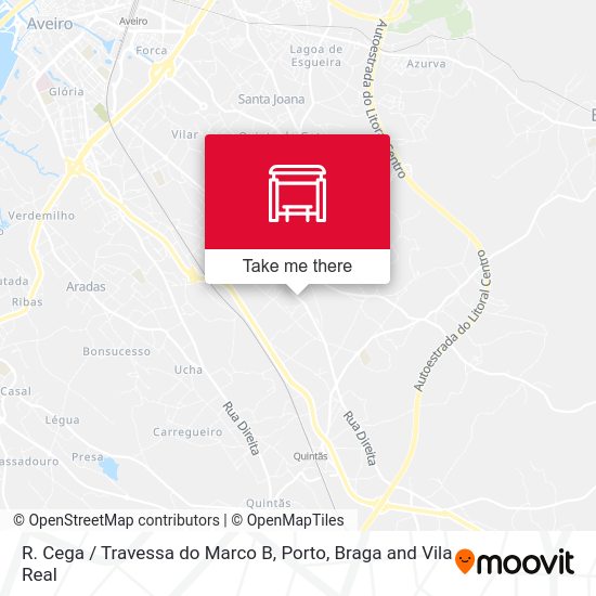 R. Cega / Travessa do Marco B mapa