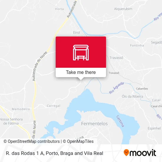 R. das Rodas 1 A map