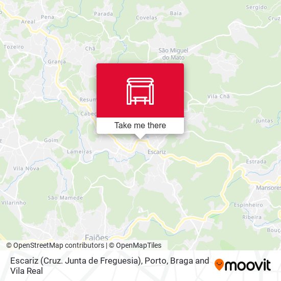 Escariz (Cruz. Junta de Freguesia) map