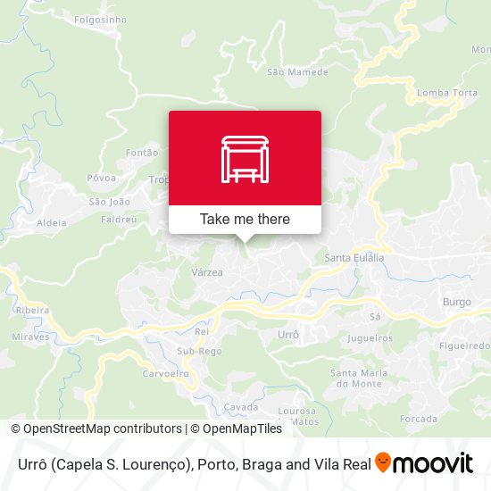 Urrô (Capela S. Lourenço) mapa