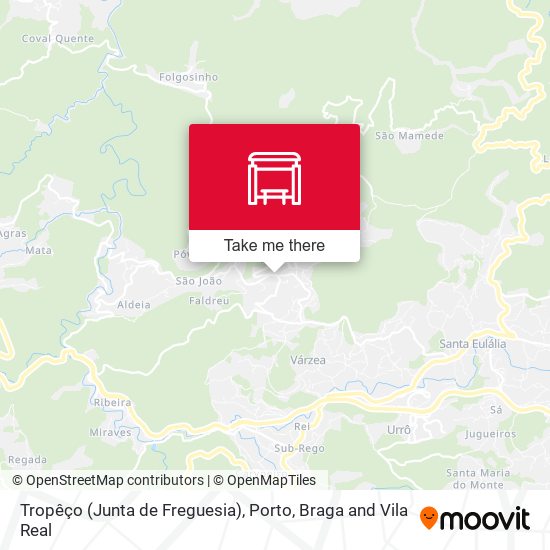 Tropêço (Junta de Freguesia) map